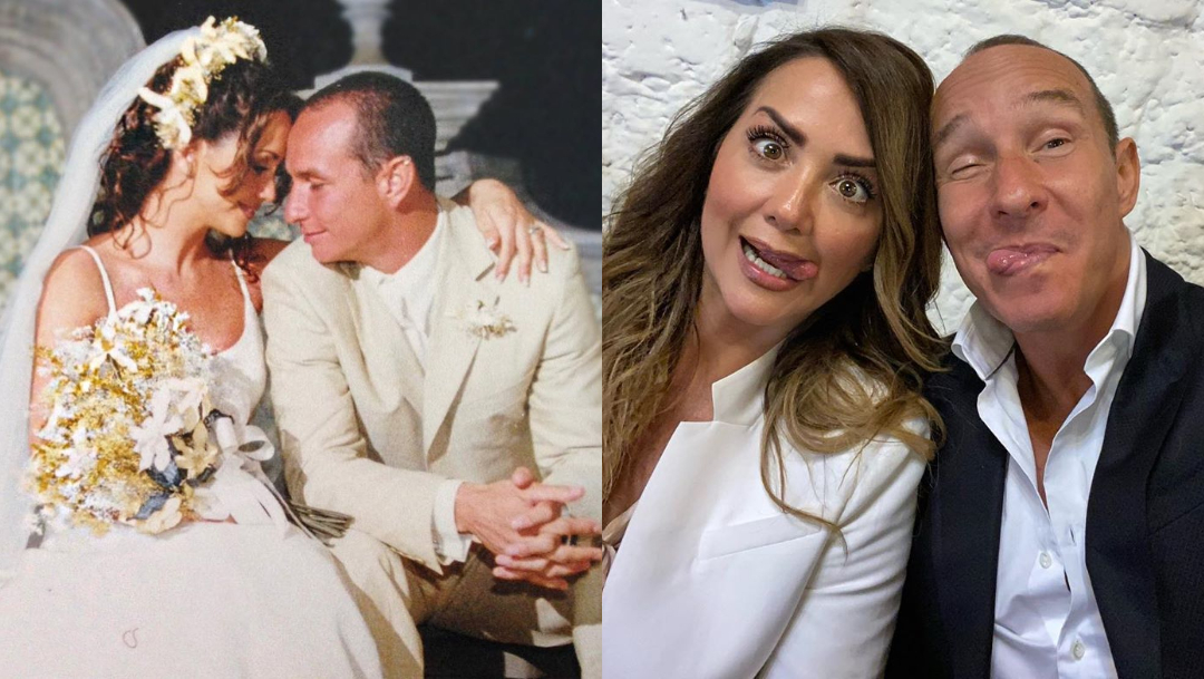 Andrea Legarreta y Erik Rubín festejan 20 años de casados