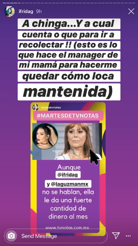 Frida Sofía responde a Alejandra Guzman