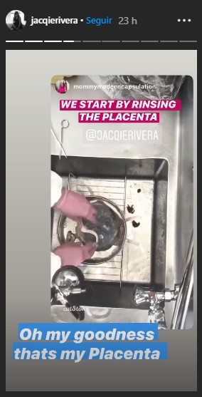 Jacqie Rivera revela cómo se comió su placenta