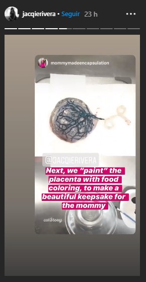 Jacqie Rivera revela cómo se comió su placenta