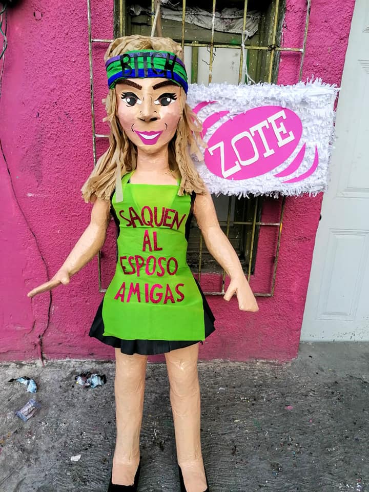 Esposo de Karla Panini amenaza tienda de piñatas