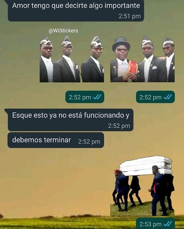 Meme de los negros y el ataud