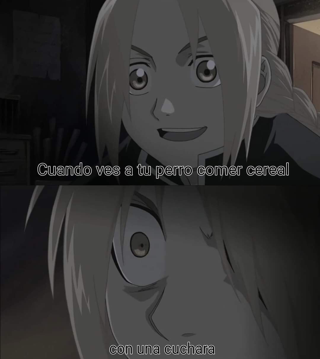 Memes del perro comiendo cereal con cuchara