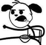 Memes del perro comiendo cereal con cuchara