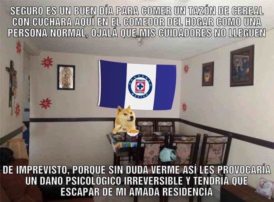 Memes del perro comiendo cereal con cuchara