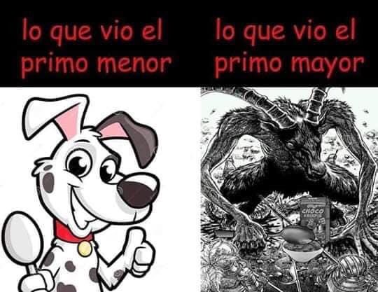 Memes del perro comiendo cereal con cuchara