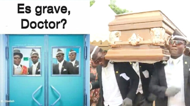 Africanos bailando con el ataud, origen del meme de Ghana
