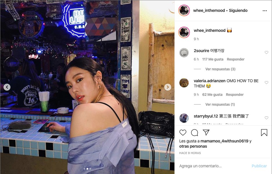 Wheein Mamamoo Instagram