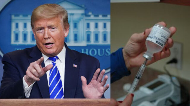 Trump pide inyectarse gel antibacterial contra coronavirus