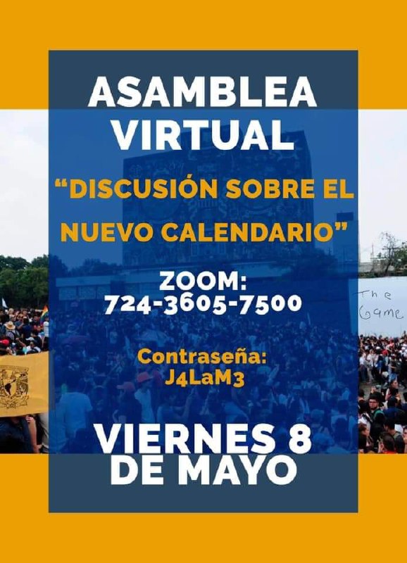 Convocan a paro de clases digitales en UNAM por calendario
