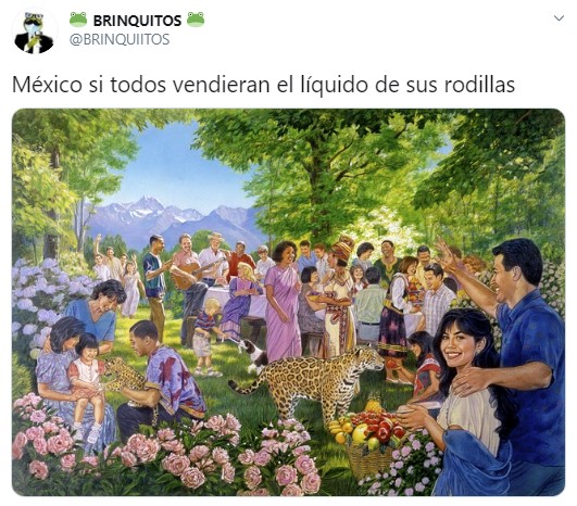 Liquido de las rodillas meme