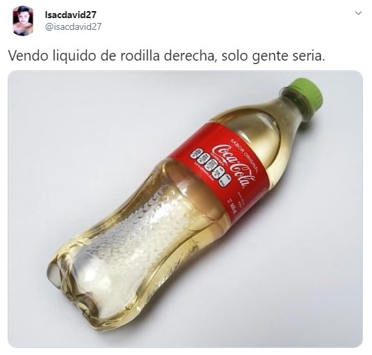 Liquido de las rodillas meme