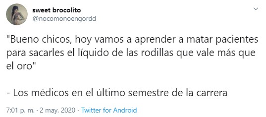Liquido de las rodillas meme