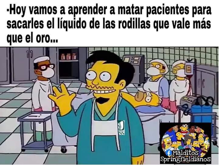 Liquido de las rodillas meme