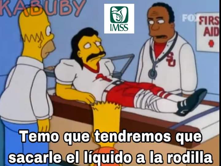 Liquido de las rodillas meme