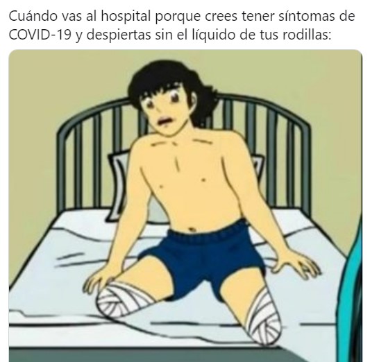 Liquido de las rodillas meme