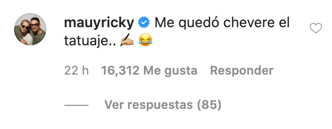 Camilo se tatua nombre de su esposa Evaluna Montaner