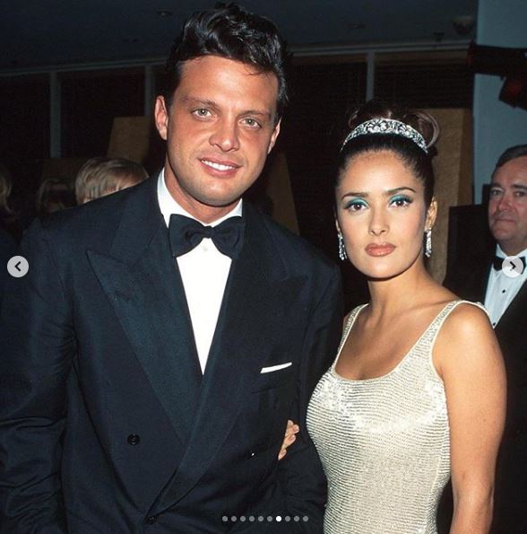 Salma Hayek comparte foto inÃ©dita con a Luis Miguel en Oscar