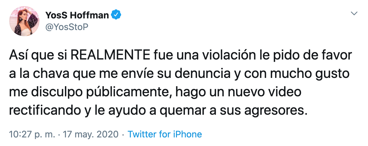 Cancelan a YosStop por reírse de una menor de edad que fue violada