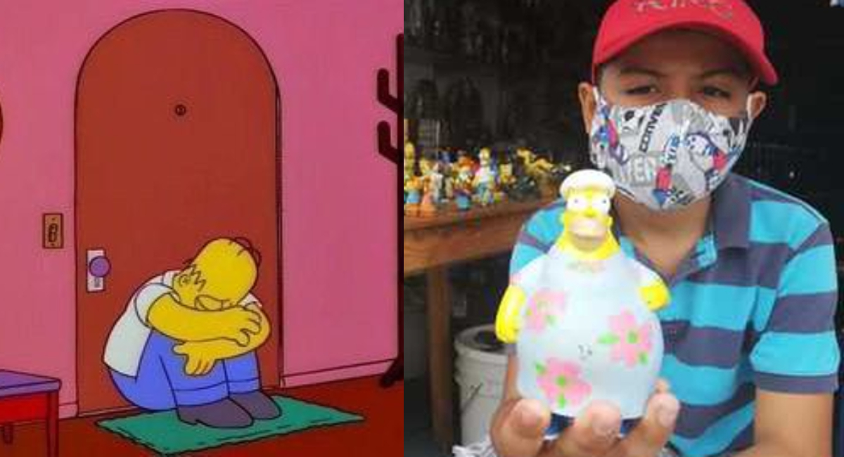 Niño vende colección de Los Simpson para ayudar a su familia