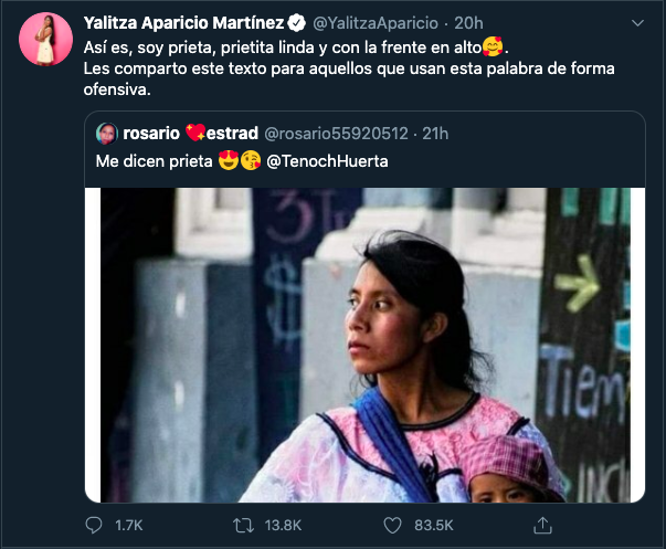 Yalitza Aparicio le manda mensaje antiracista a Bárbara de Regil