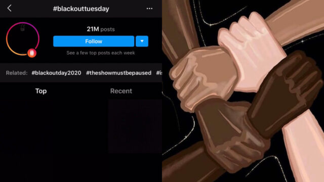 Qué es Blackout Tuesday y famosos en redes sociales