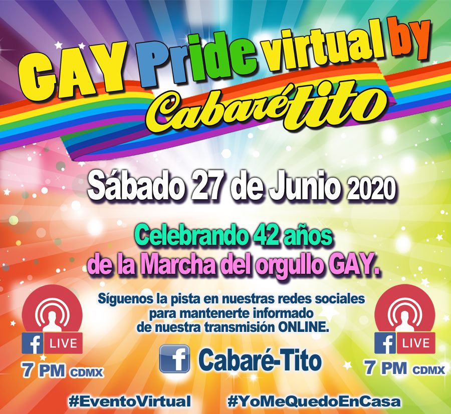 Fiestas digitales Orgullo LGBT+ México 2020