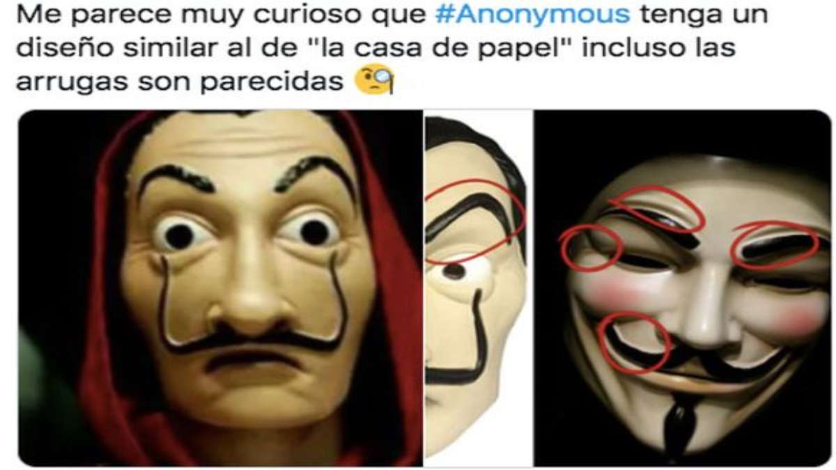 Centennials culpan a Anonymous de copiarle a "La Casa de Papel"