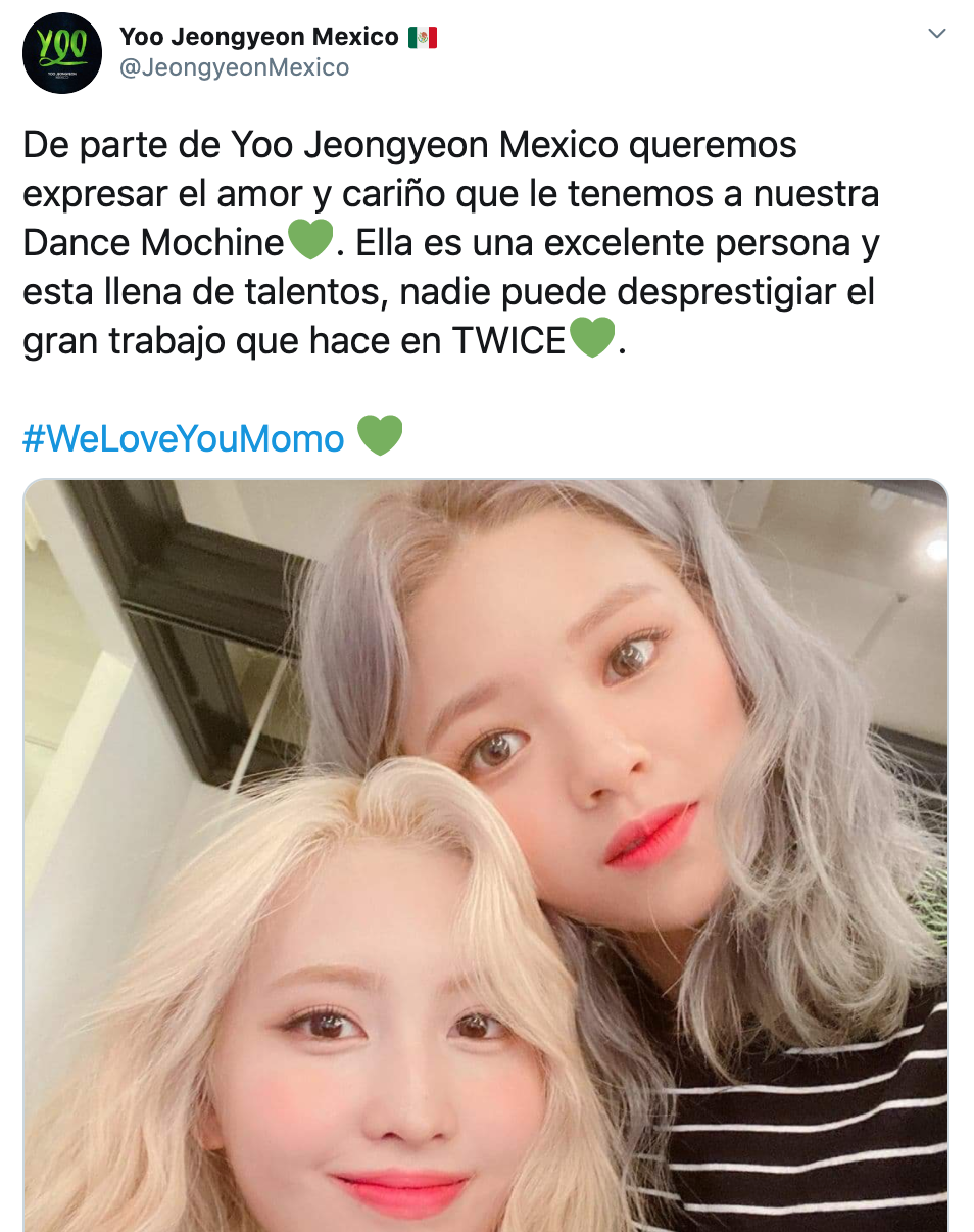 Once defiende a Momo de TWICE de criticas tras cantar en encore
