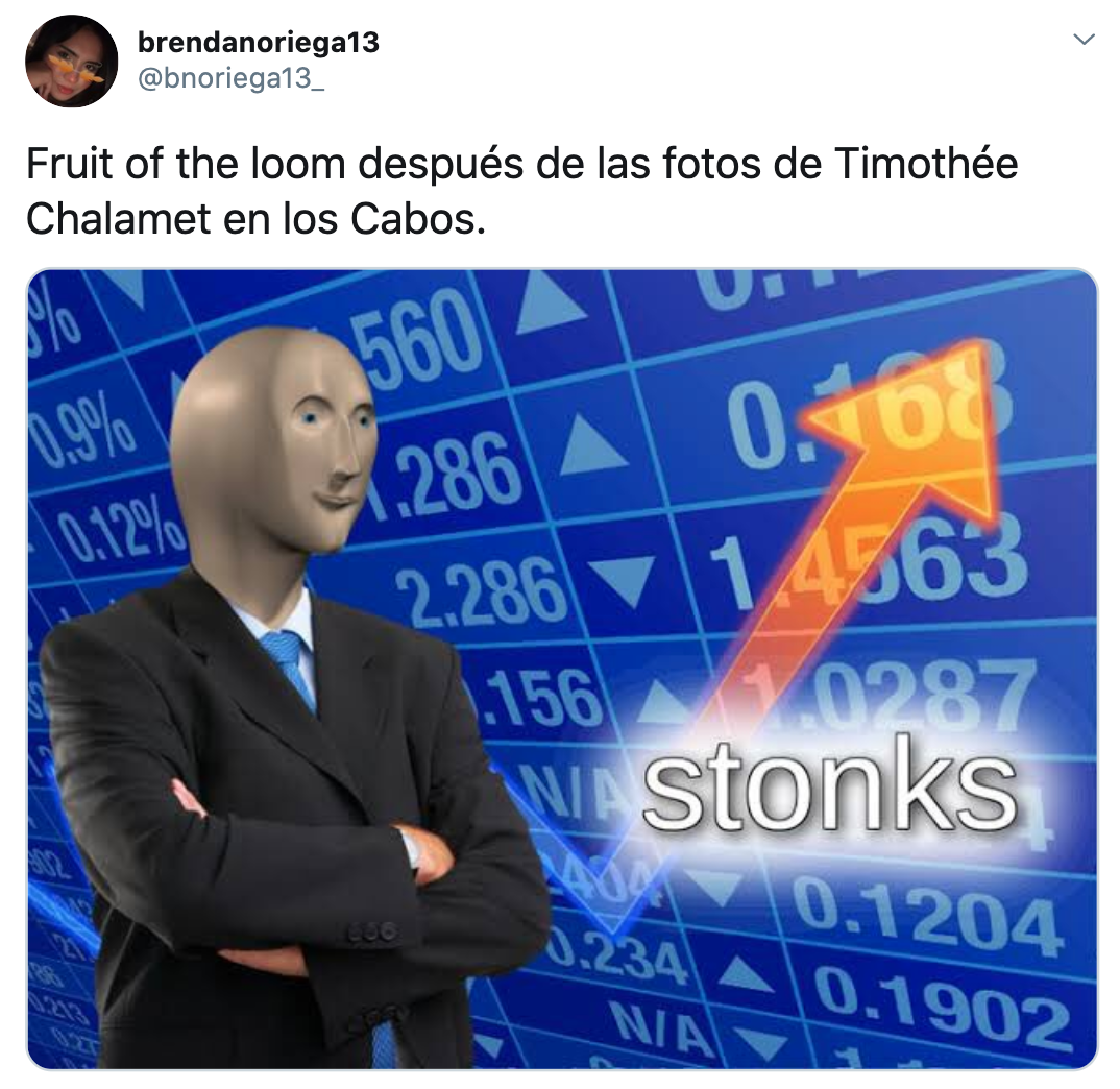 Memes de Eiza González y Timothée Chalamet