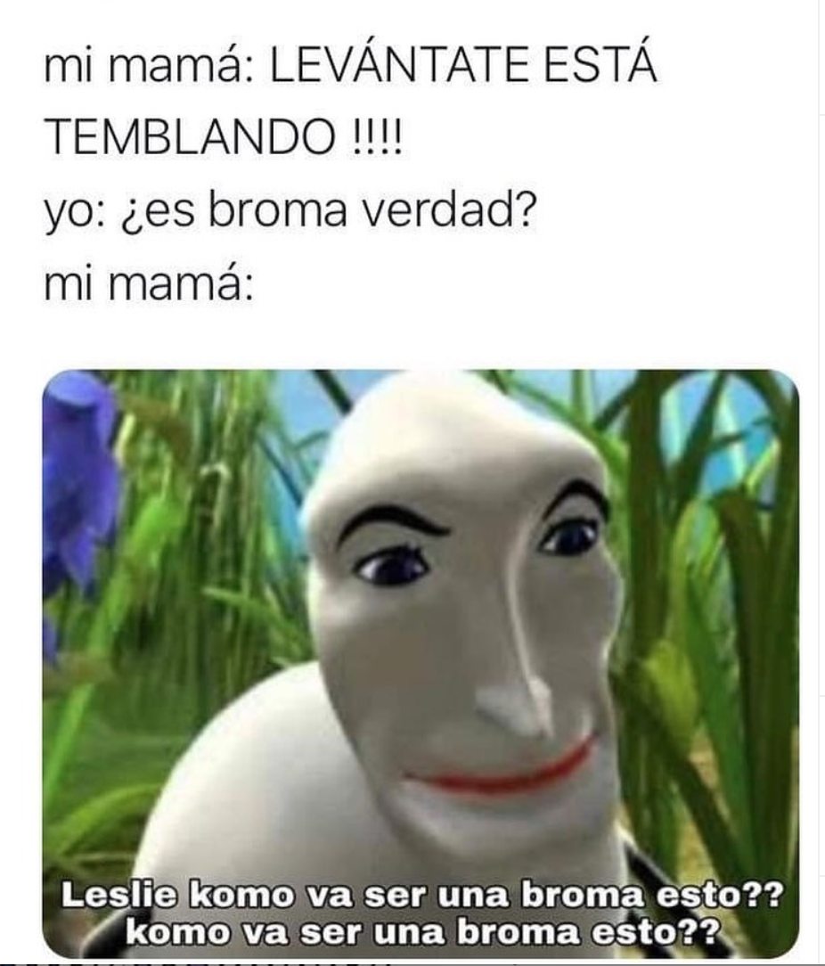Memes del temblor 23 de junio 2020