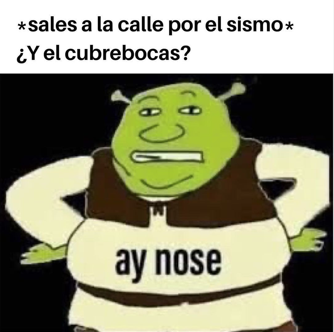 Memes del temblor 23 de junio 2020