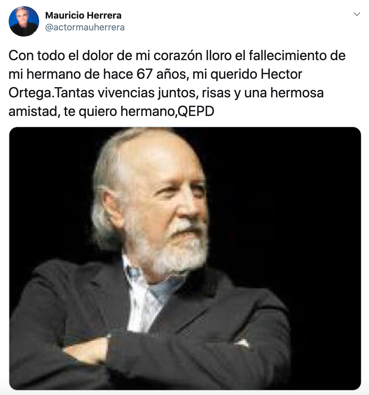 Muere actor hector ortega
