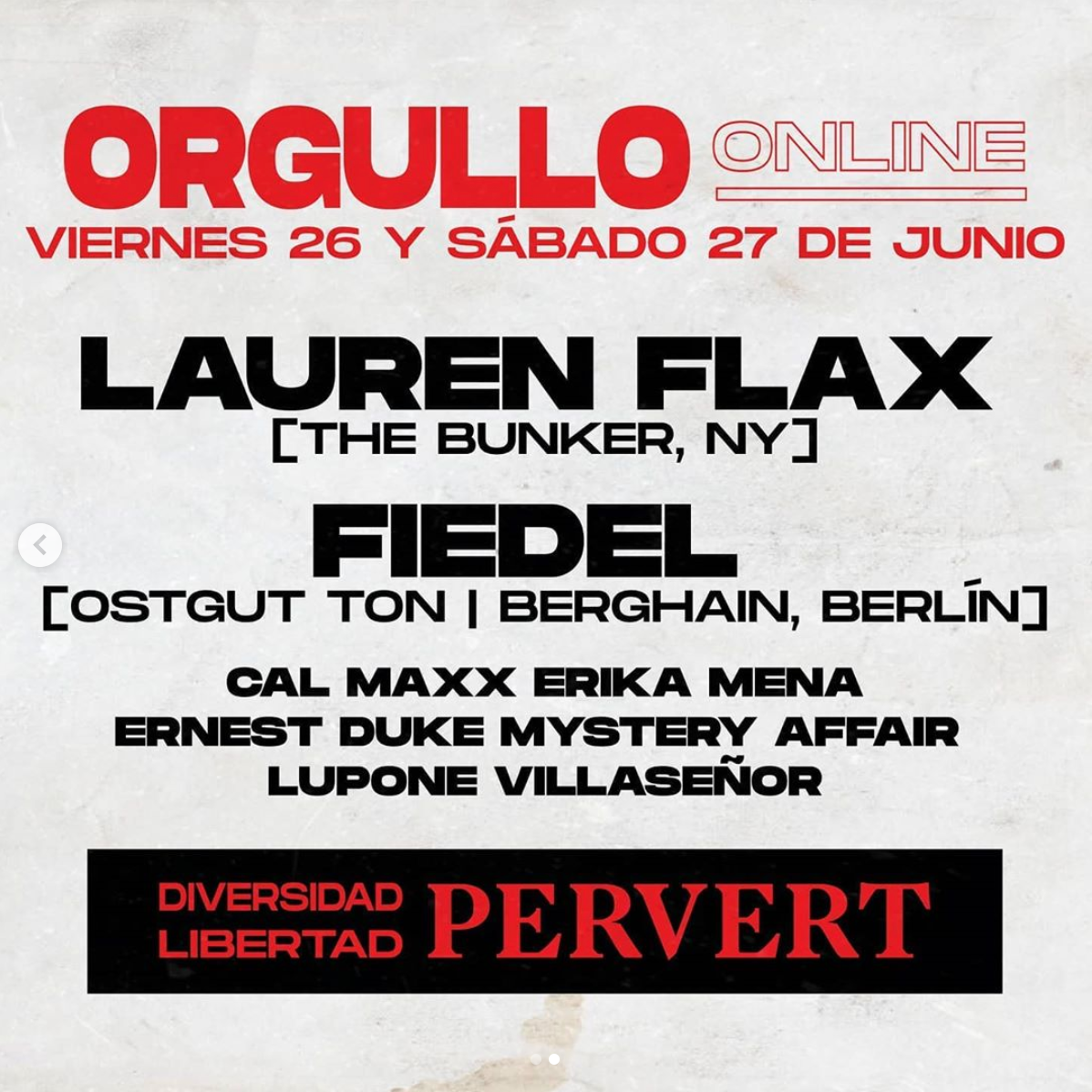Fiestas digitales Orgullo LGBT+ México 2020