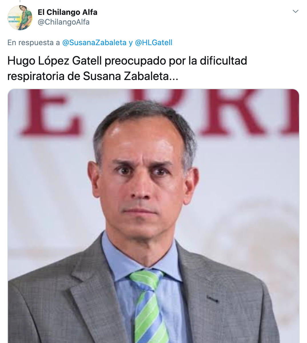 Susana Zabaleta manda video a Lopez Gatell