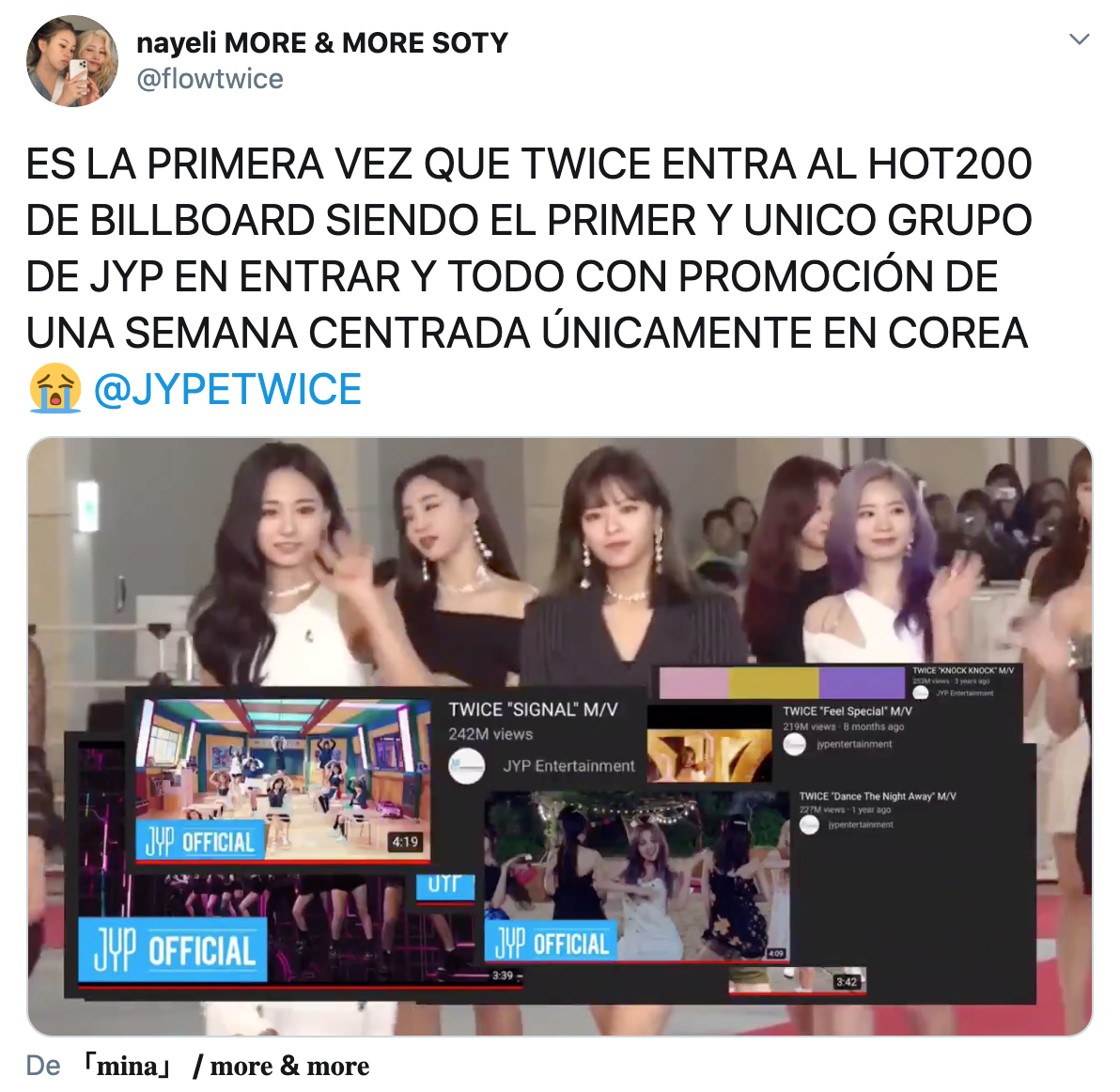 TWICE debuta en el BILLBOARD 200 con More & More