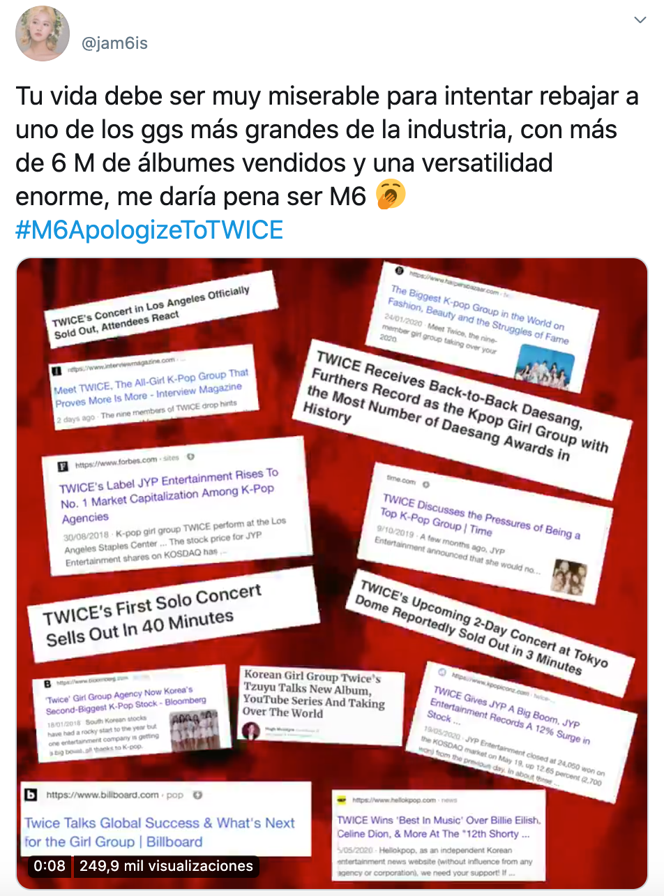 Twice es criticado en reportaje francés y ONCE exige disculpas