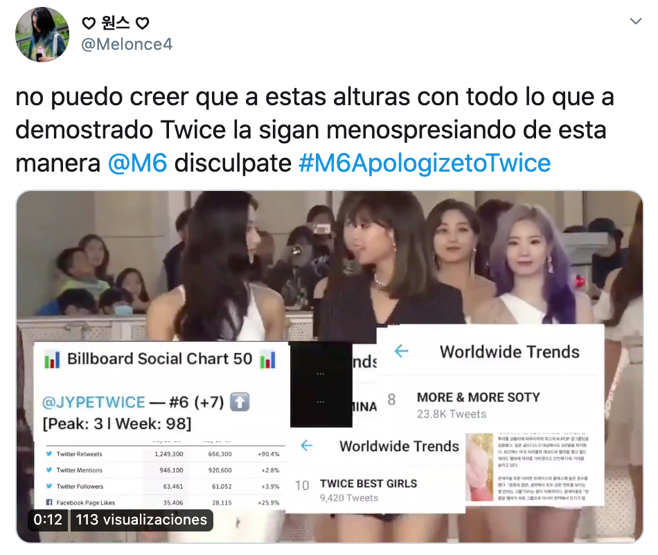 Twice es criticado en reportaje francés y ONCE exige disculpas