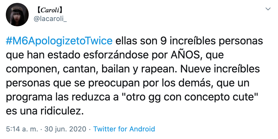 Twice es criticado en reportaje francés y ONCE exige disculpas