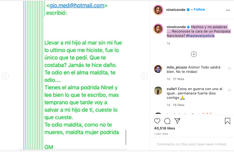 Ninel Conde arremete contra su ex y nos da indicios de que podría ser gay