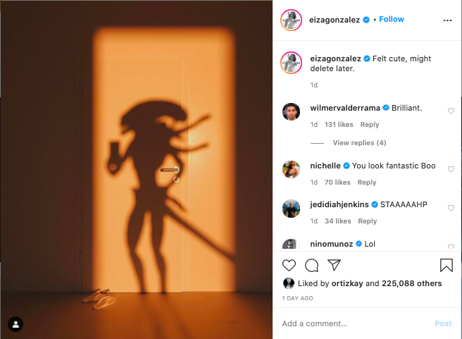 Eiza González baja sus fotos de Instagram tras bullying