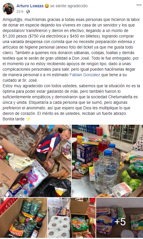 Abuelito en situación de calle pide comida y le regalan arroz con croquetas para perro