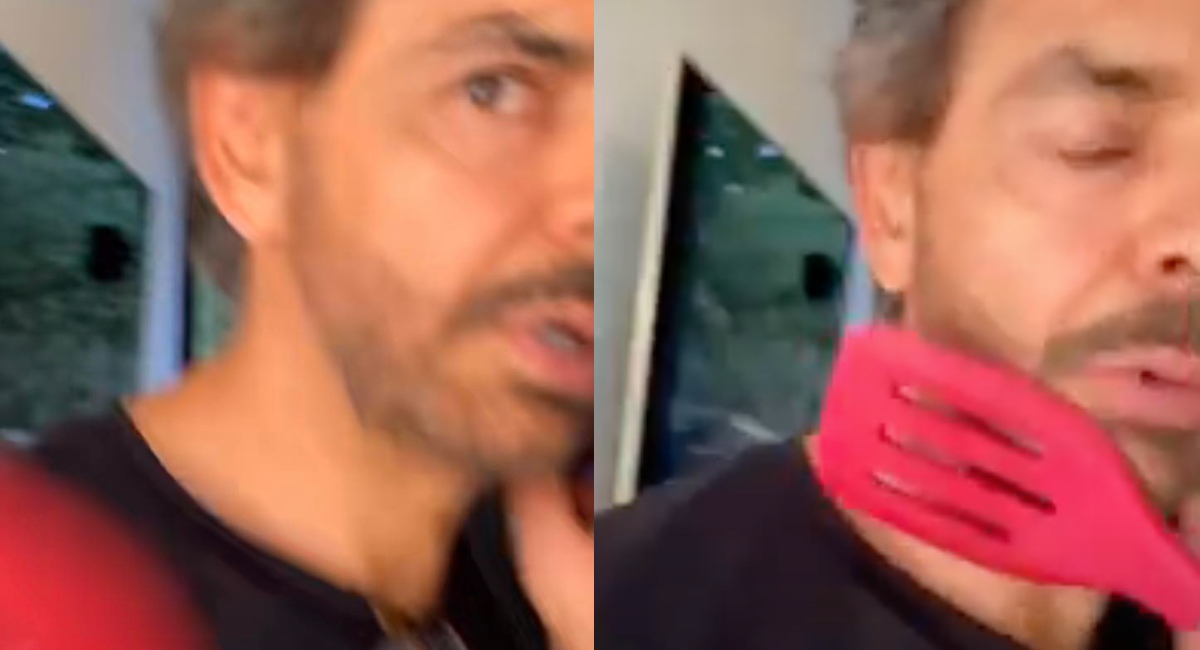 Alessandra Rosaldo golpeó Eugenio Derbez en Tik Tok: Video