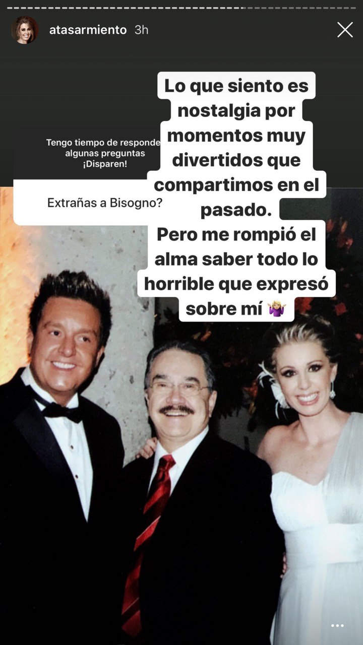 Atala Sarmiento revela la traicion de Daniel Bisogno