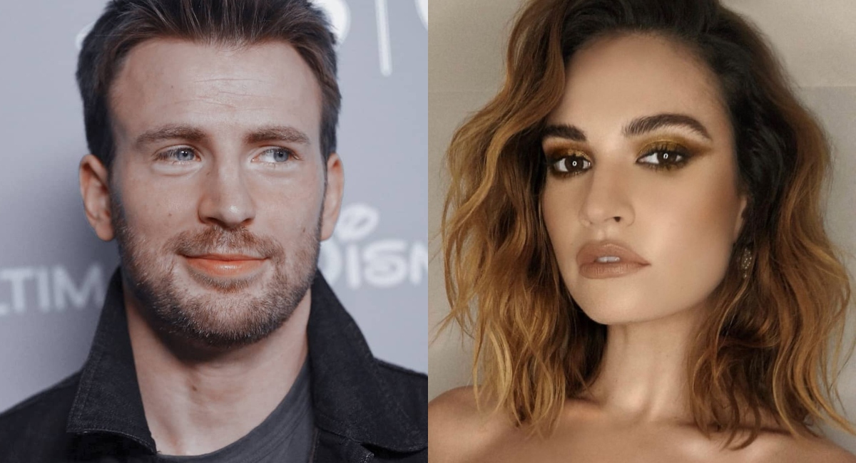 Chris Evans y Lili James fueron captados al entrar al mismo hotel