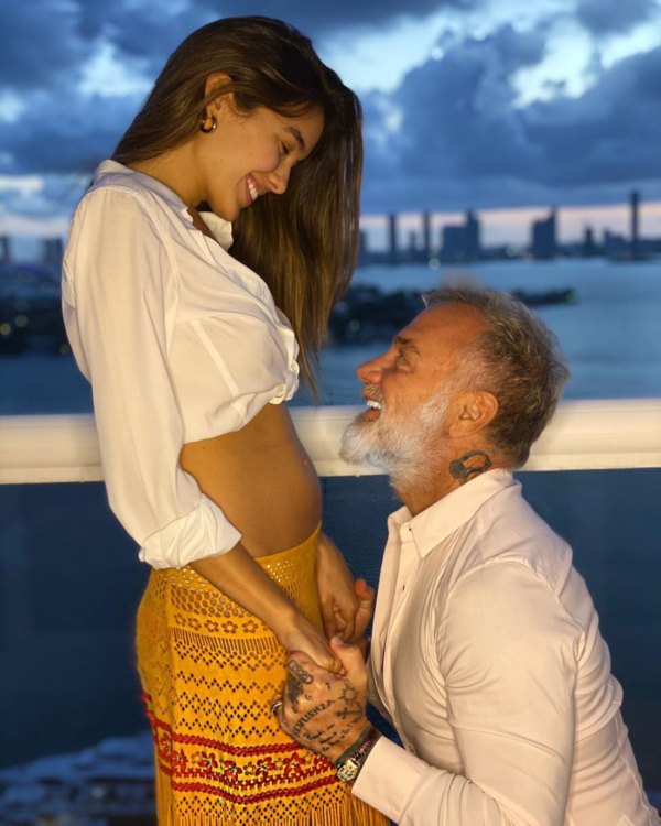 Gianluca Vacchi y su novia revelan el sexo de su bebé