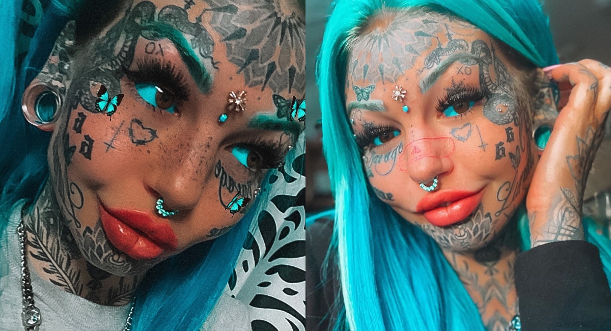 Influencer se hace tatuaje en ojos y queda ciega temporal