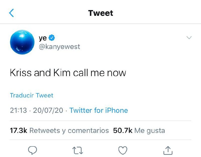 Kanye West pelea con Kim Kardashian la acusa tweets