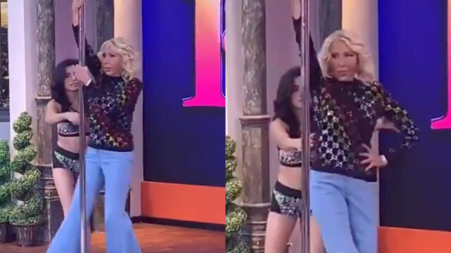 Laura Bozzo desata criticas por aprender a bailar pole dance