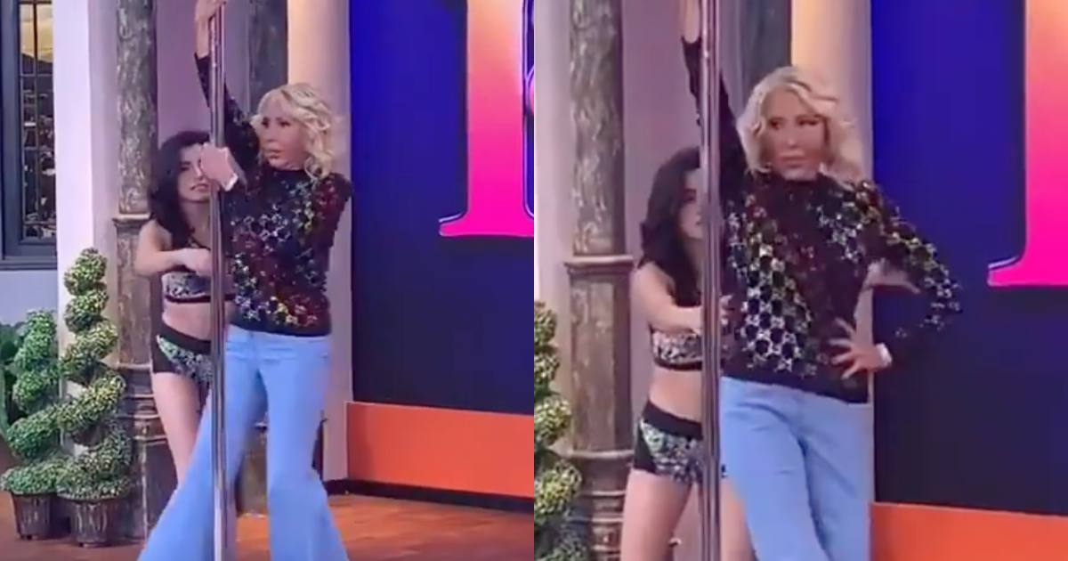 Laura Bozzo desata criticas por aprender a bailar pole dance